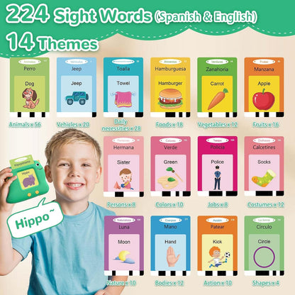 Alotwan Toddler Toys Talking Flash Cards with 510 Sight Words, Montessori Learning Toys for Toddler 1-3 2-4, Autism Sensory Speech Therapy for Boys Girls 2 3 4 5 6 Year Old Kids Gifts