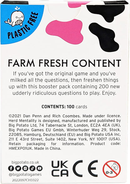 Herd Mentality: Udderly Funny Family Board Game | Easy & Fun for Big Groups of 4-20 Players | Includes 20 Extra Exclusive Questions