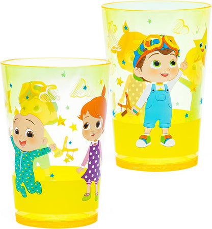 Zak Designs 14.5oz Disney Frozen 2 Nesting Tumbler Set Includes Durable Plastic Cups, Fun Drinkware is Perfect for Kids, 4pk (14.5oz, Anna & Elsa & Olaf)