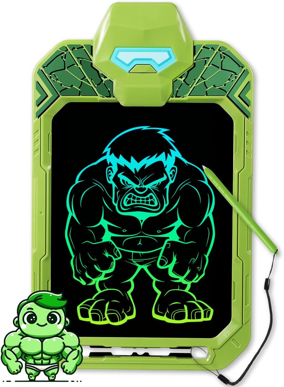 LCD Writing Tablet for Kids 10 Inch Bat Hero for Toddler 3 4 5 6 7 8 - Paint, Doodle Board, Drawing Pad - Travel Toys, Road Trip Car Activities, Birthday Christmas Gift Boys & Man