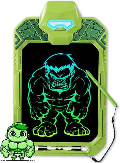 LCD Writing Tablet for Kids 10 Inch Bat Hero for Toddler 3 4 5 6 7 8 - Paint, Doodle Board, Drawing Pad - Travel Toys, Road Trip Car Activities, Birthday Christmas Gift Boys & Man