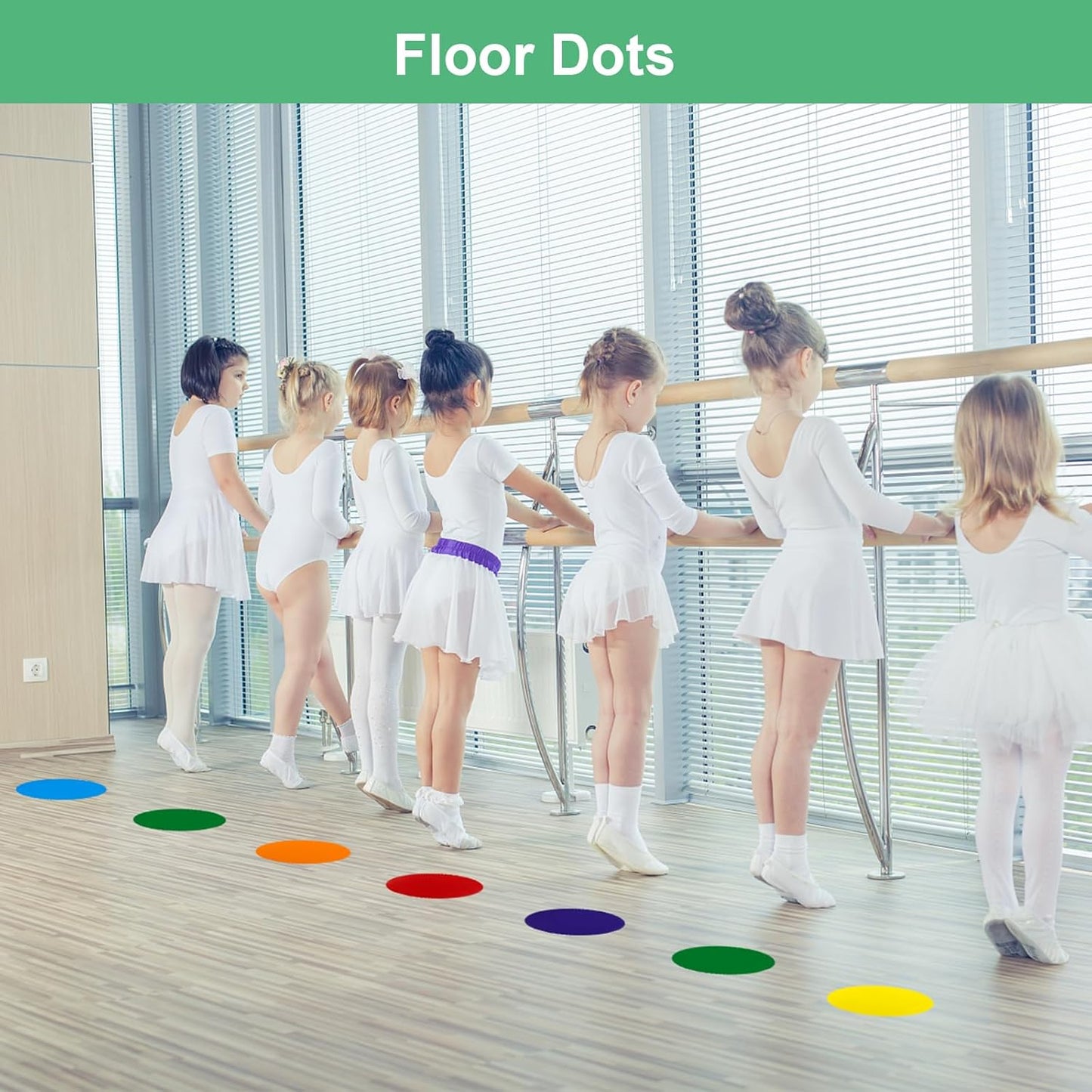 ForTomorrow Carpet Markers with Numbers - 36 Pcs 4" Classroom Sitting Carpet Dot Number 1-36, Floor Rug Circles Marker Spot for Preschool Kindergarten Elementary