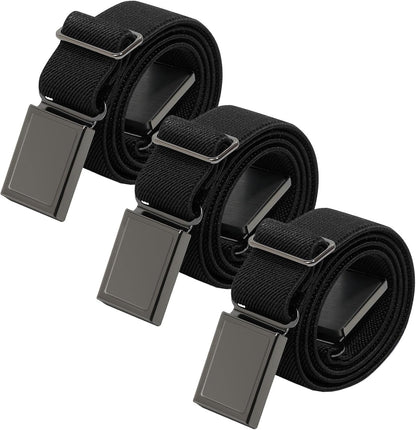 AWAYTR 3 PCS Kids Adjustable Magnetic Belts - Easy to Use Magnetic Buckle Belt for Boys and Girls