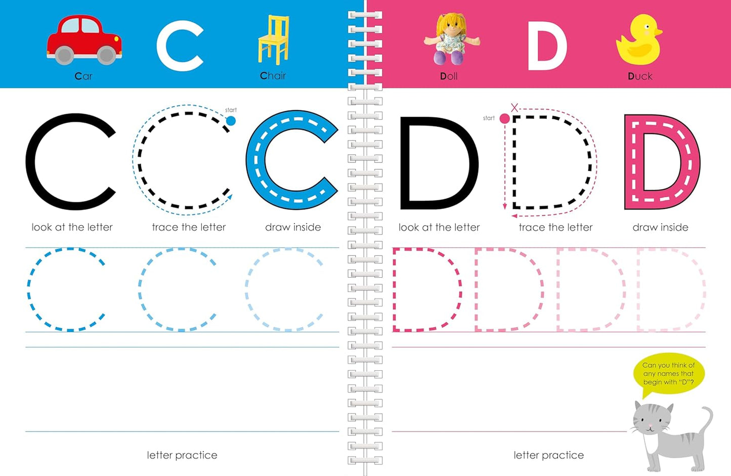 Wipe Clean Workbook: Uppercase Alphabet (enclosed spiral binding): Ages 3-6; wipe-clean with pen & flash cards (Wipe Clean Learning Books)