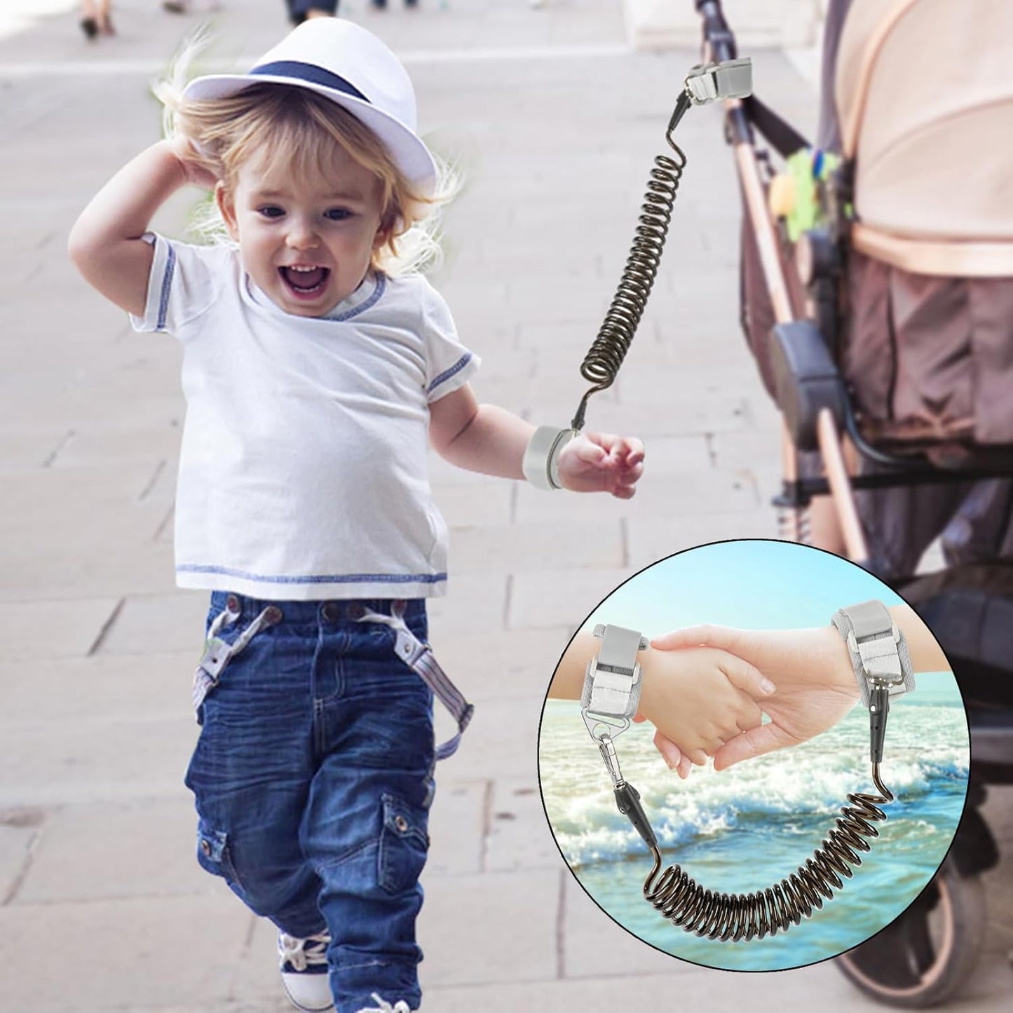 Accmor Toddler Backpack Leash, Mini Child Backpack with Anti Lost Wrist Link, Cute Kids Backpack Leash Walking Harness for Outdoor Travel, Small Excavator Backpack Tether for Baby Boys Girls Ages 1-3