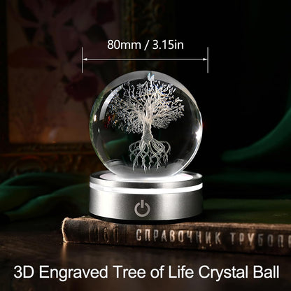 IFOLAINA 3D Solar System Crystal Ball Model Gift Space Astronomy Gift Planets Multicolor Universe Globe Ball Science Astrophysics Gift Night Light Kids Bedroom Adults Gift