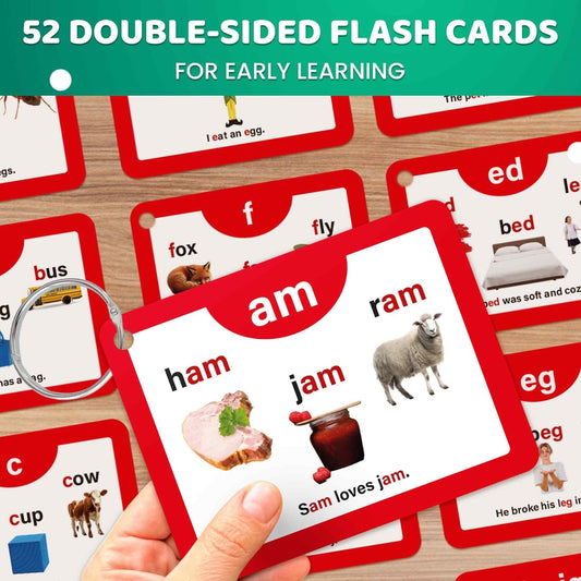 QUOKKA ABC Learning Flash Cards for Toddlers 2-4 Years Old – 60 Realistic Flashcards for Kids Ages 1-3-5 – Alphabet Numbers Colors Letters Animals - Learn Activities & First Words Game