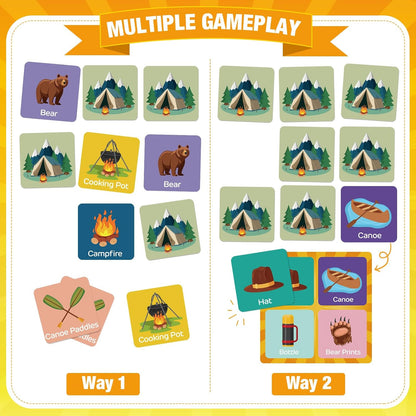 Fuutreo 82 Pcs Christian Memory Matching Games Religious Bible Matching Cards Memory Game Concentration Cards for Winter Holiday Educational Gifts Family Supplies