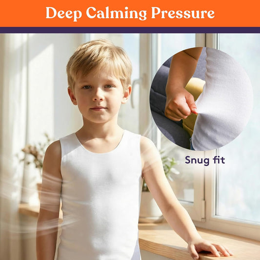 Special Supplies Kids Compression Undershirt – Seamless Deep Pressure Sensory for Focus - Breathable Sensory Shirt