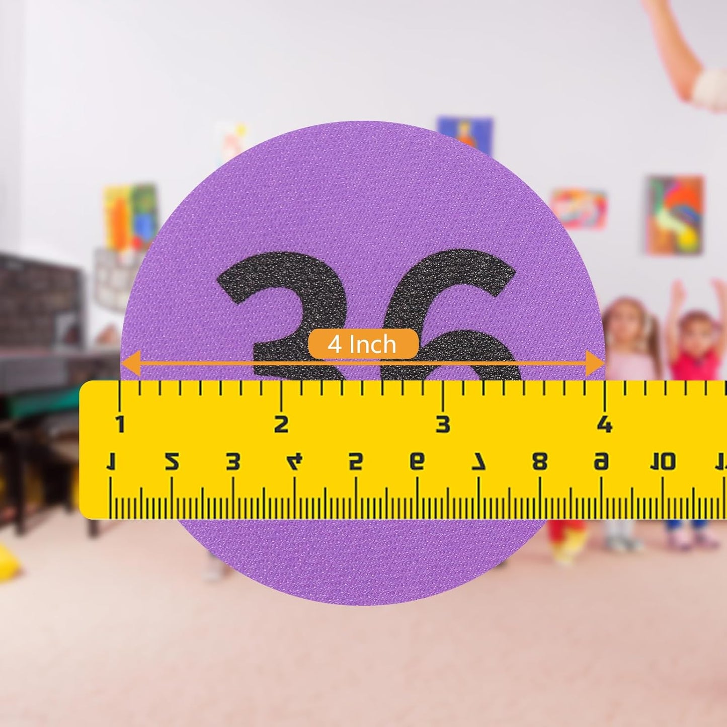 ForTomorrow Carpet Markers with Numbers - 36 Pcs 4" Classroom Sitting Carpet Dot Number 1-36, Floor Rug Circles Marker Spot for Preschool Kindergarten Elementary