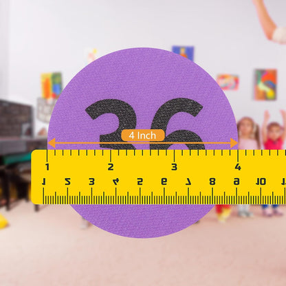 ForTomorrow Carpet Markers with Numbers - 36 Pcs 4" Classroom Sitting Carpet Dot Number 1-36, Floor Rug Circles Marker Spot for Preschool Kindergarten Elementary