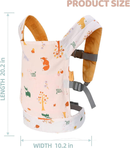 Miracle Baby Doll Carrier for Kids, Front and Back Baby Doll Accessories Backpack Kid Toddlers Play Toy Baby Carriers with Adjustable Straps for Little Girls