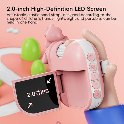 Kids Microscope Digital Camera, 1000X Handheld Camera Microscope for Kids with 2'' Screen, Educational Magnifying Glass Toy Christmas Birthday Gifts for Age 3 4 5 6 7 8 9 10 11 12 Girls Boys - Purple