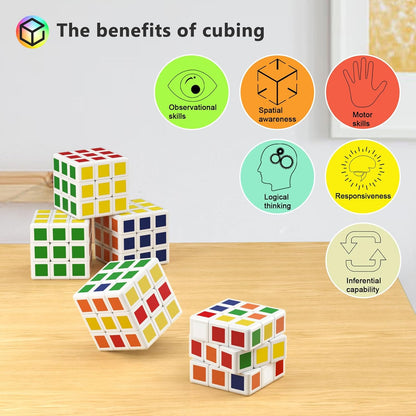 32 Pack Mini Cube Puzzle Party Favors for Kids, 1.18in 3x3x3 Magic Cube Toy for Student School Rewards Classroom Prize Goodie Bag Stuffers, Gift for Birthday Valentines Easter Christmas