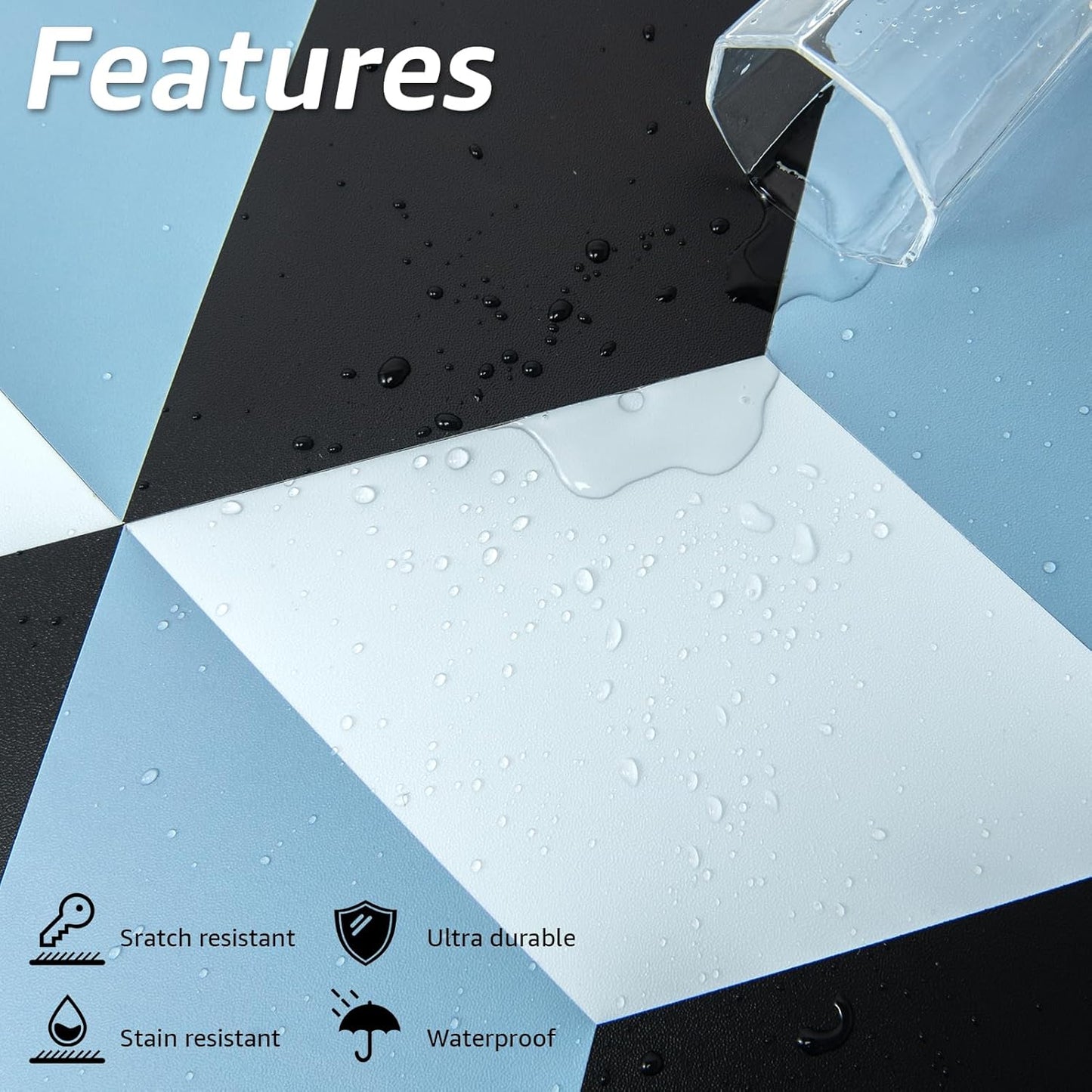 Art3d 10-Pack Hexagon Peel and Stick Flooring Tile Marble Look, Self Adhesive Waterproof Vinyl Floor Tile for Living Room, Kitchen, Bathroom, Bedroom, 11.8" x 10.2" White Marble