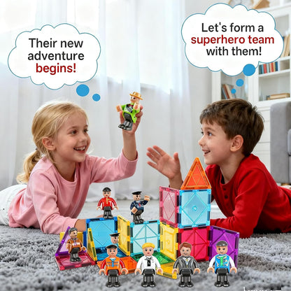 100pcs Magnetic Tiles Magnetic Building Blocks for Toddlers 3 4 5 6 7 Year Old Boys Girls Educational Magnet Blocks Christmas Birthday Gift Toys for Kids Ages 4-8 Sensory Toys 1-3