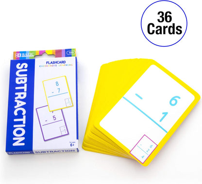 BAZIC Products Multiplication & Division Flash Cards, Educational Flash Cards for Kids, Math Flash Cards, Ideal for Math Learning Practice at Home or School, 36 Cards, 2-Pack