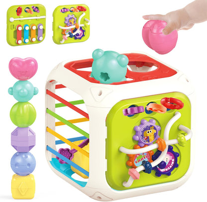 MINGKIDS Baby Toys 12-18 Months,Baby Sensory Fine Motor Skills Developmental Toys,Gifts for 6 9 12 18 Month Age 1 2 3 4 One Two Year Old Boys Girls Kids, multicolor
