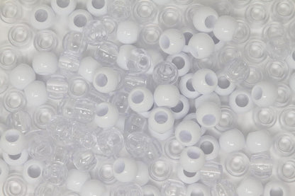 160PC 12x15 mm Premium Wholesale Pony Beads, Bracelet Cool Beads, Beads for Hair Braids, Beads for Kids Crafts, Plastic Beads, Hair Beads for Braids for Girls