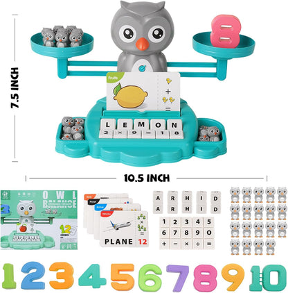 Snugzy Dinosaur Balance Counting Toys Math Game Montessori Toys Learning Games for Kids Educational Toy Gifts for Boys Girls Age 5-7