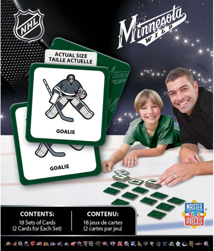 MasterPieces NHL Chicago Blackhawks Matching Game, For Ages 3+ - Fun Family Entertainment for Kids and Adults - Educational, Engaging, and Perfect for Game Night, Interactive Classroom Activities
