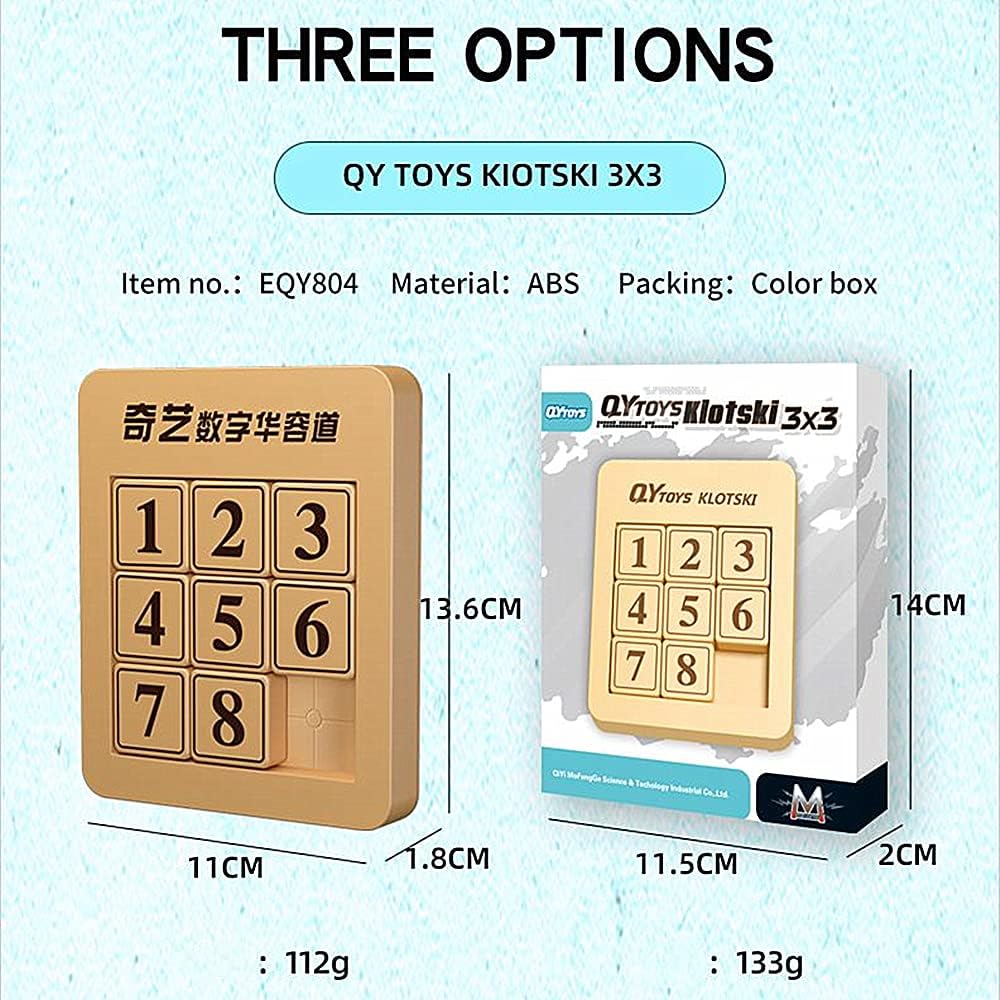 LiangCuber QY Toys 48 Klotski Puzzle Magnetic Sliding Number Puzzle ABS 7x7 Klotski Brain Teasers Toy Tangram Jigsaw Intelligence