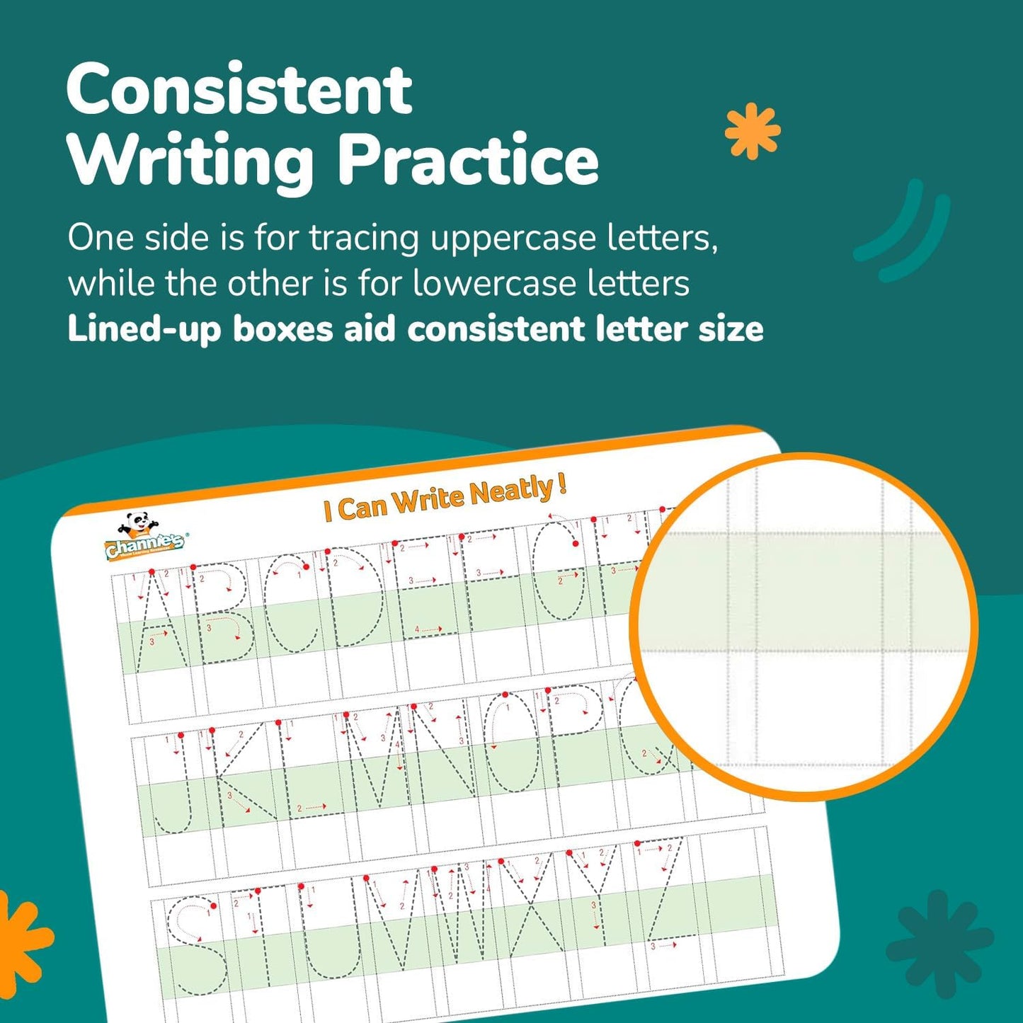 Dry Erase Number & Alphabet Flashcards for Kids Ages 3-5, 10 Numbers & 26 Visual ABC Flash Cards, Homeschool Learning Supplies, Summer School & After School Teaching Supplies for Handwriting Practice
