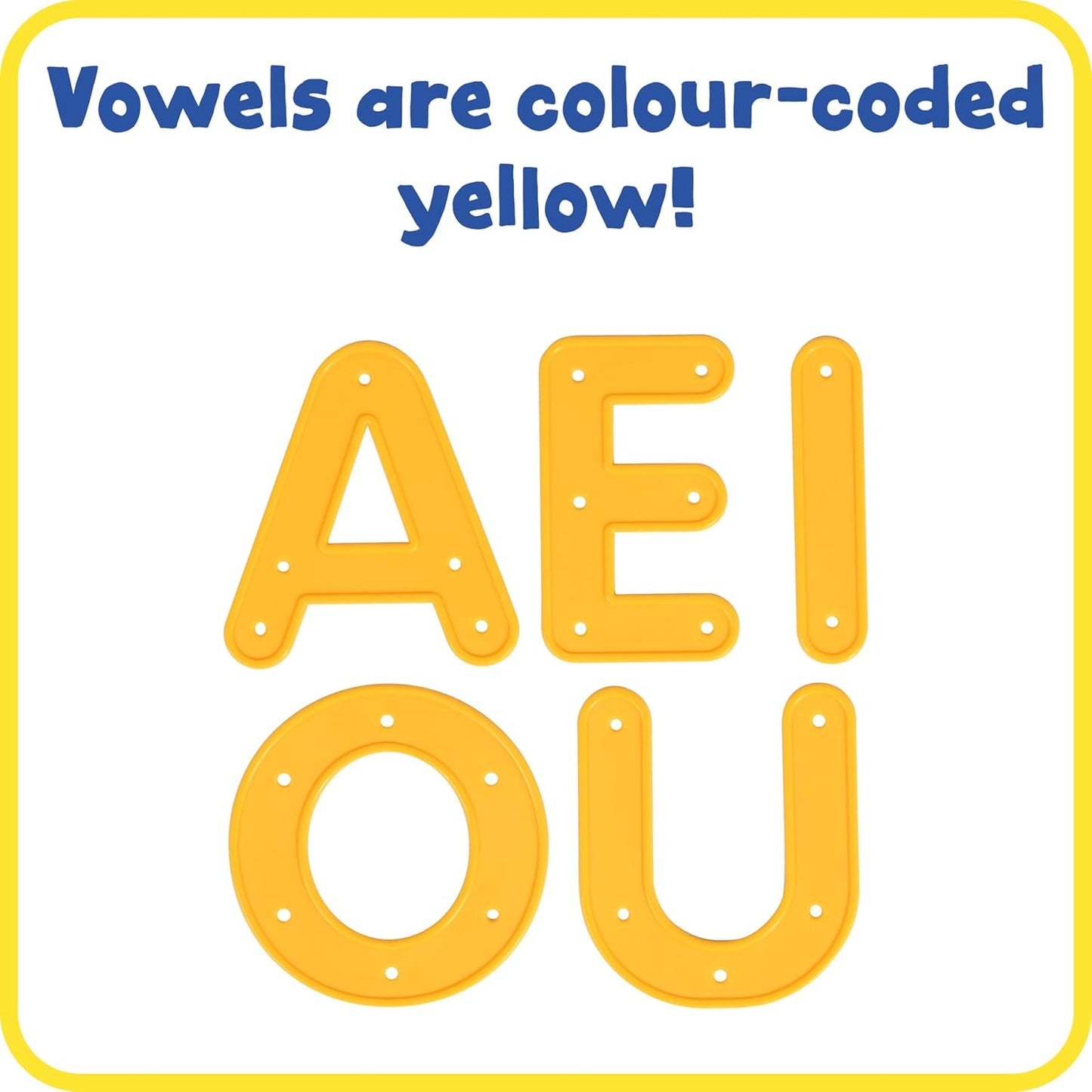 READY 2 LEARN Lacing Alphabet - Uppercase - 26 Letters - 8 Laces - Threading Toy for 3, 4, 5, 6 Year Olds - Fine Motor Skills, Letter Recognition and Early Spelling