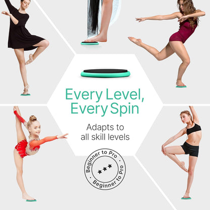 Premium Turning Boards for Dancers – Improve Spins, Technique & Balance, Ideal Turn Board for Ballet, Dancing & Figure Ice Skating, Portable Spin Disc for Dance & Spinner Disk Training Equipment