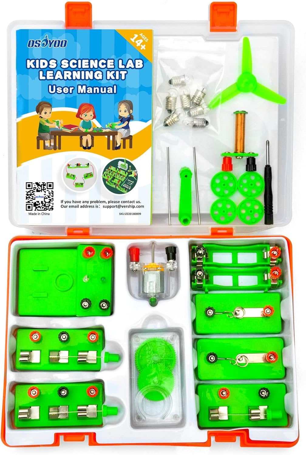 Electricity Science Kit,Hands-on Electricity and Magnetism Experiments for Middle Grade 8+ / high School