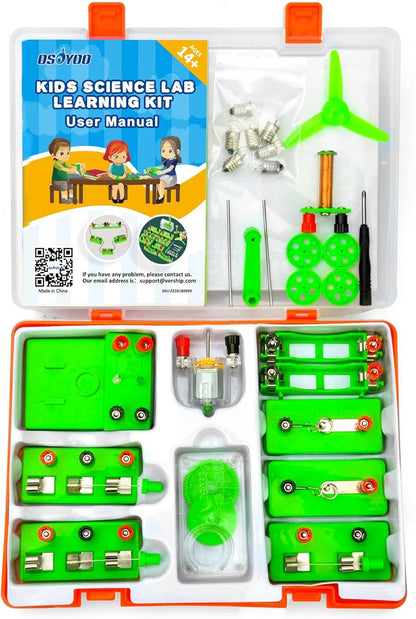Electricity Science Kit,Hands-on Electricity and Magnetism Experiments for Middle Grade 8+ / high School
