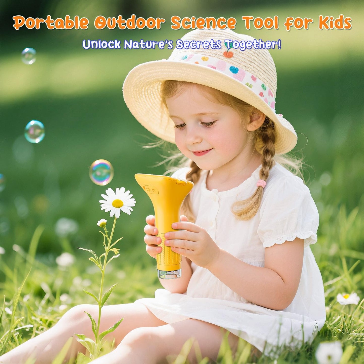 SKYBASIC Digital Microscope for Kids, 3" Screen 1000X Handheld Microscope HD Pocket Portable Microscopes Camera, Science Edu Fun Toys for Ages 4-12 Children Students Boys Girls -Blue