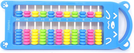 Honbay Cartoon Bear 11 Digits Plastic Chinese Abacus Soroban Arithmetic Tool Calculating Tool, Random Color
