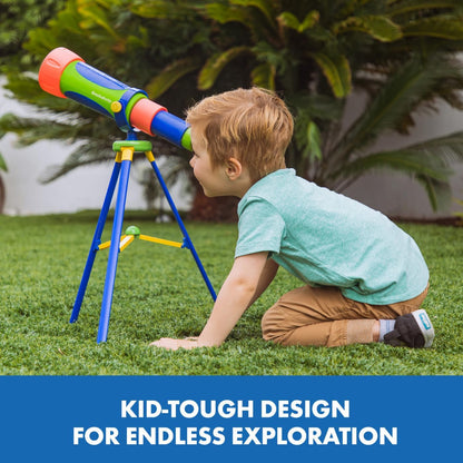 Educational Insights GeoSafari My First Telescope - Mini Telescope for Kids, Toddler Space Toy, Outdoor Exploration Toys, Beginner STEM Telescopes for Kids, Science Gifts for Boys & Girls Ages 4+