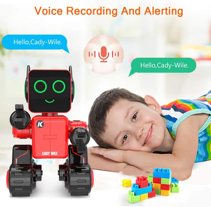 okk Robot Toy for Kids, Smart RC Robots for Kids with Touch and Sound Control Robotics Intelligent Programmable, Robot Toy with Walking Dancing Singing Talking Transfering Items for Boys Girls (White)