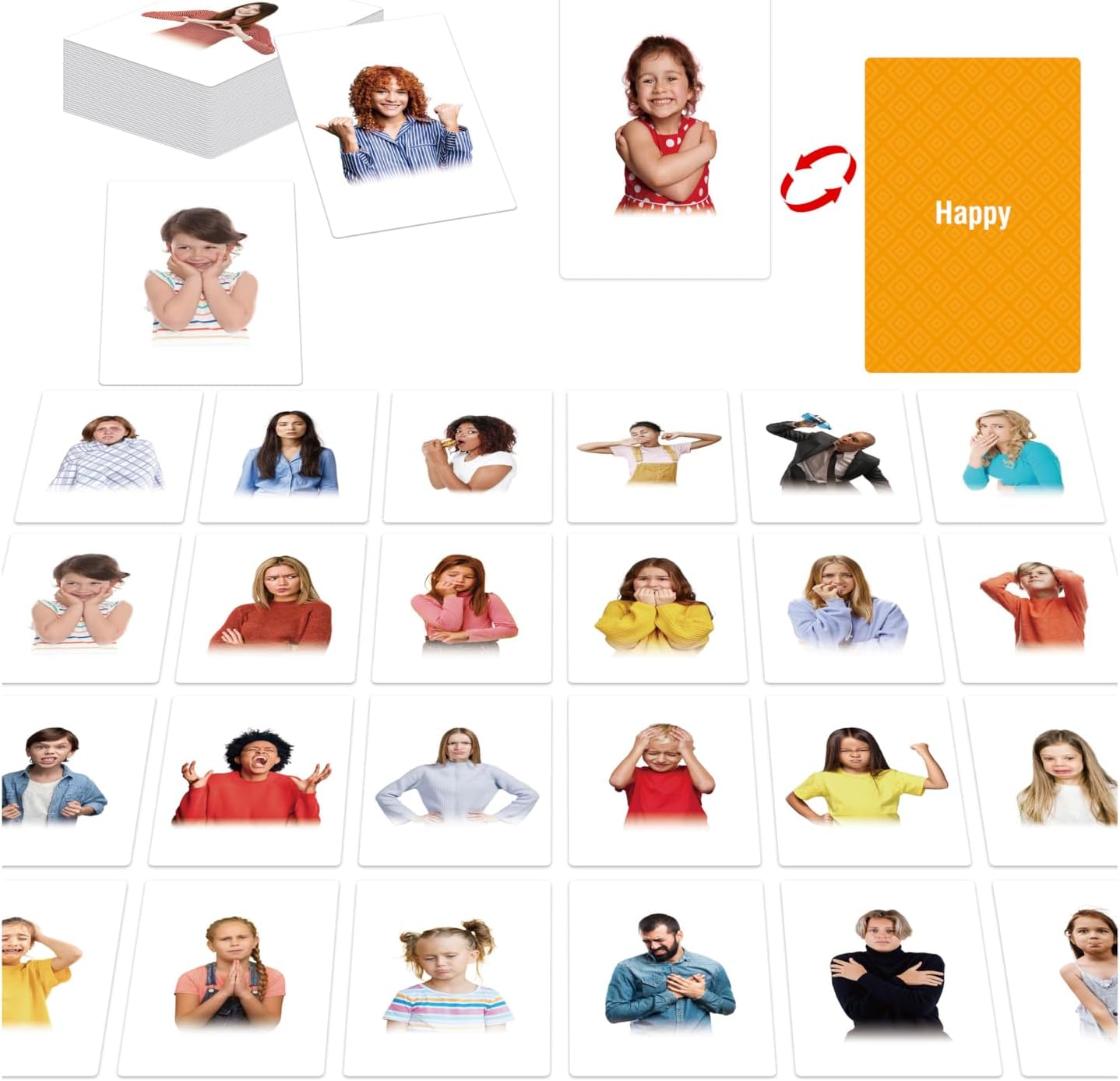 50 Verb Flashcards, Picture & Word Cards Action Language Builder Visual Aid Language Learning Tool for Autism, ESL Teaching Materials for Adults, Non-Verbal Children Vocabulary Builder for Kids