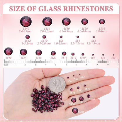 5000PCS SS6/2mm Glass Crystal Rhinestones (Clear), Bedazzling Flatback Rhinestones for Crafting DIY Crafts Nail Art Makeup Decoration, Gems Diamond Charms for Tumbler Shoes Clothing Mug