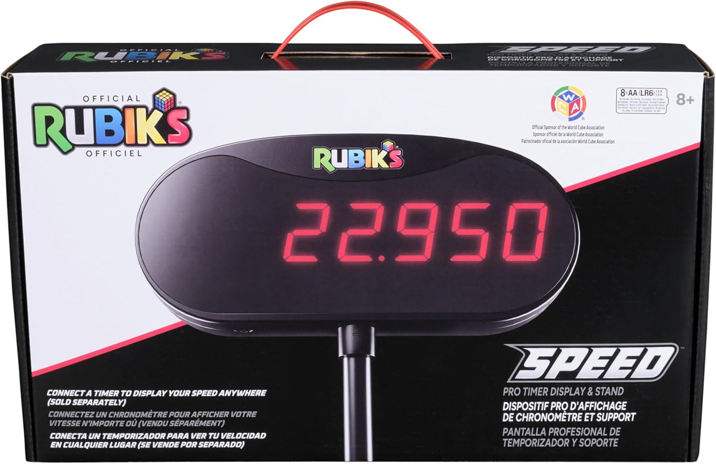 Rubik’s Cube, 3x3 Magnetic Speed Cube for Super Fast Solves, Twisting Fidget Toy, Challenging Brain Teaser & Sensory Puzzle for Adults, Teens, & Kids, for Ages 8 & Up