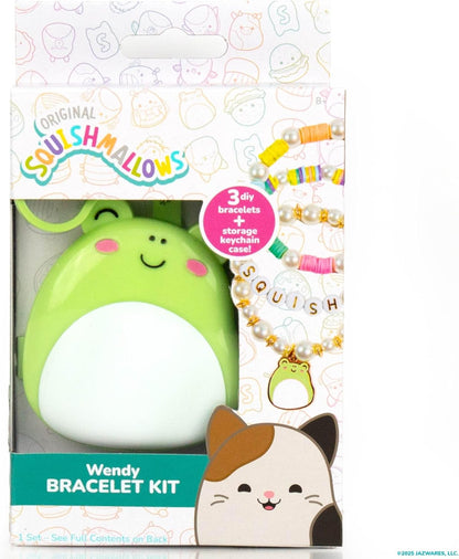 Original Squishmallows Archie The Axolotl Bracelet Kit, Friendship Bracelet Kit, Charm Bracelet Making Kit, Gifts for Girls, Squishmallows for Boys, Craft Kits