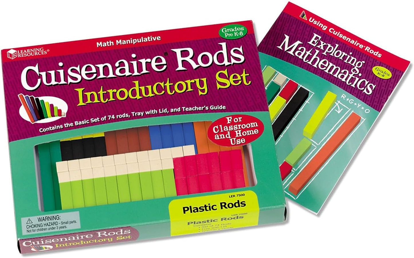 Learning Resources Cuisenaire Rods Intro Set 74/Pk Plastic