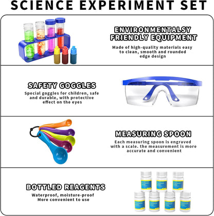 Snaen SNAEN 130+ Lab Experiments Science Kits, Chemistry Set, Crystal Growing, Erupting Volcano, STEM Activities Educational Toys Gifts for 6 7 8 9 10 11 Years Old Boys Girls Kids Toys