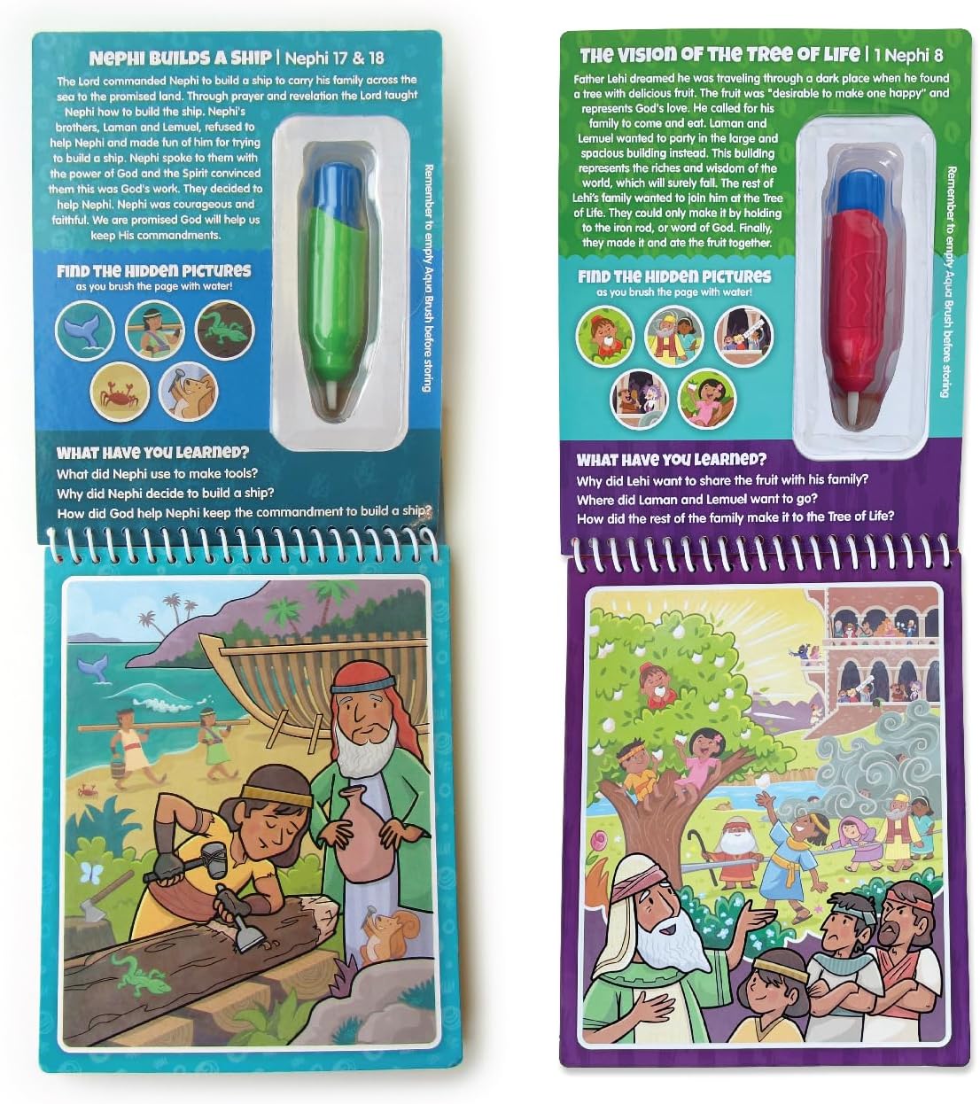 Water Reveal Coloring Scripture Book for Kids Ages 3+. New Testament Bible Stories: Preschool, Elementary, Primary, Christian, Religion