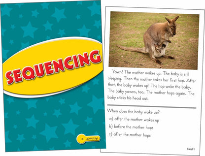 Edupress Reading Comprehension Practice Cards, Informational Text, Red Level (EP63437) Medium