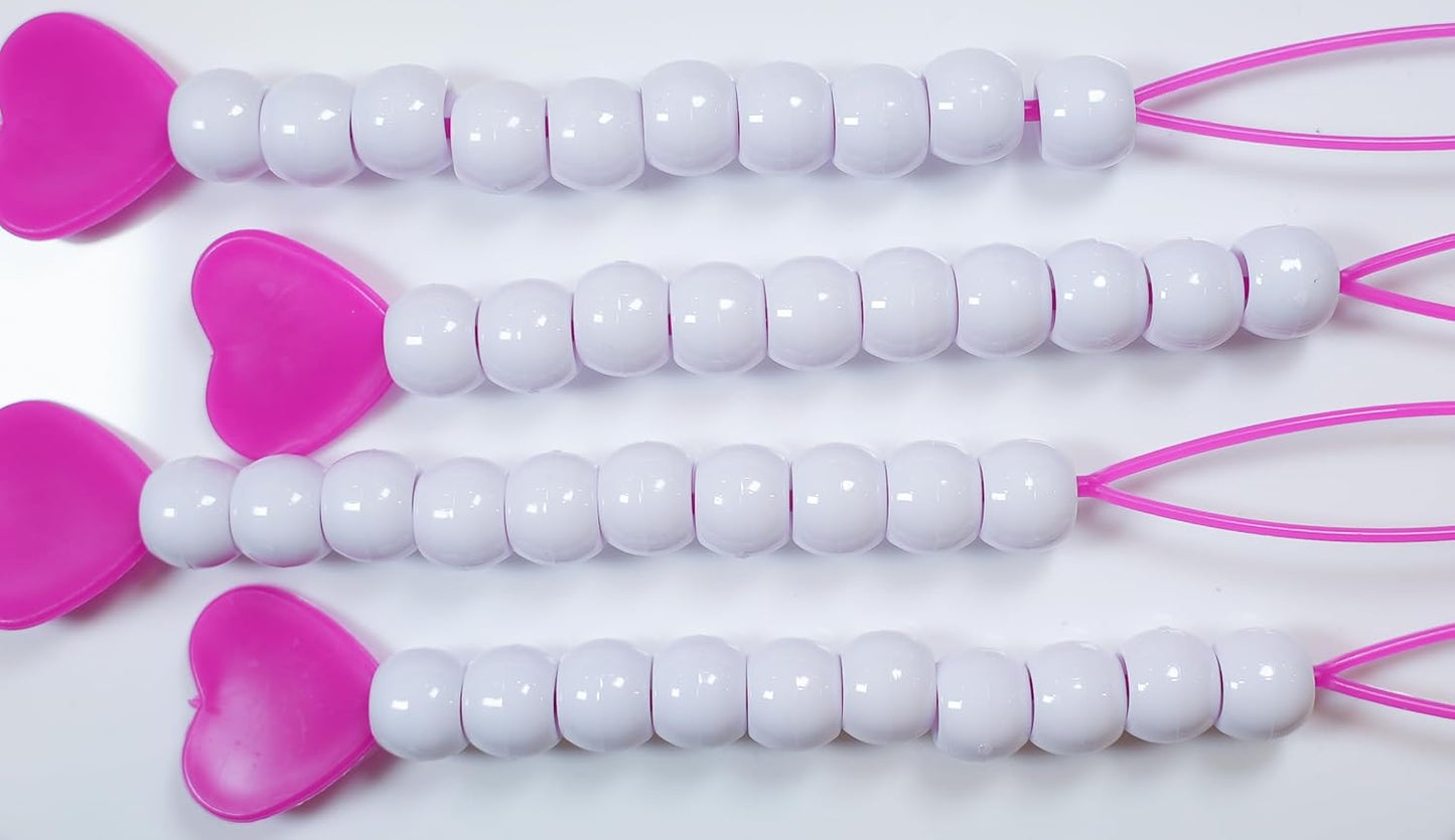 BeadBox: Sustainable Hair Beads for Kids, Reusable Organizer Storage Solution | 160 Hair Beads for Kids | Automatic Hair Bead Threader (Candy)
