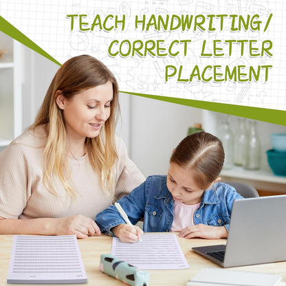 Eaasty 100 Sheets Write Beginner Paper Level 1 Paper Handwriting Practice Paper for Kids Practice Writing Paper with Lines and Gray Highlighted for Proper Letter Positioning,8.5" x 11"