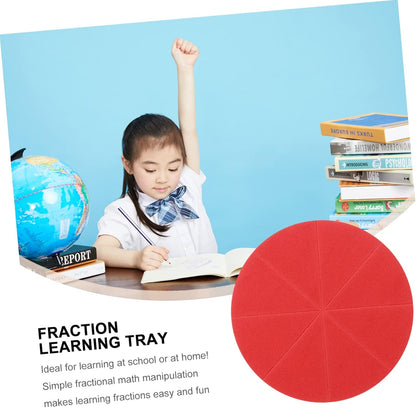 Veemoon 1 Set Eva Fraction Circles Math Teaching Demonstrator for Visual Learning Tool for Understanding Fractions Safe for Classroom Use