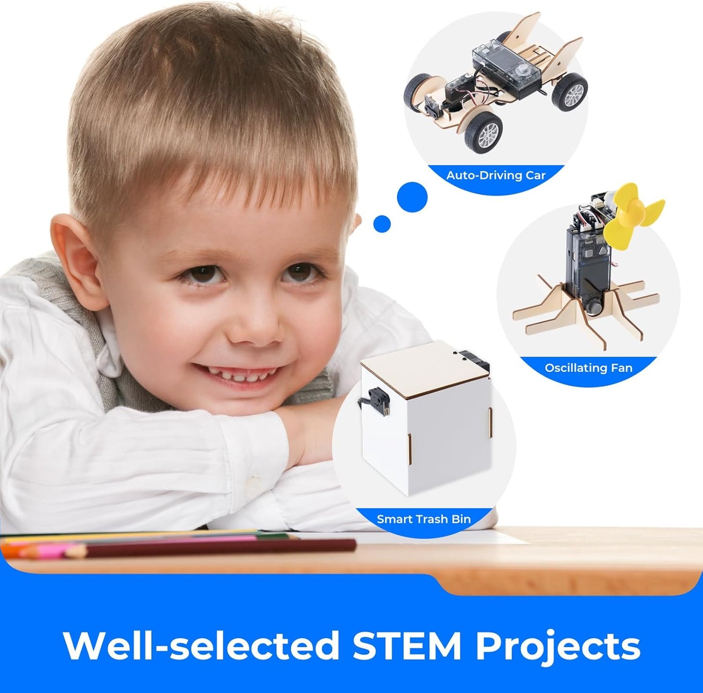 Makeblock CyberPi Project-Based Kit: Coding for Kids 8-12, STEM Programmable Robot with Scratch & Python Support, IoT Technology & Built-in WiFi Module