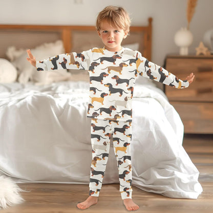 ALAZA Shark Starfish Palm Tree 2 Piece Pajama Set Long Sleeve Top and Pants Sleepwear Unisex - Colors A