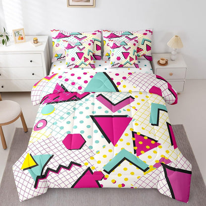 Erosebridal Chemical Equation Bed in a Bag Queen Comforter Set 7 Piece,Chemistry Bedding Sets Science Students Learning Gift Sheet Set with Comforter,Molecular Formula Education Bed Set - Colors A
