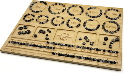 Petoysoso Bead Boards for Jewelry Making, Bamboo Beading Board for Bracelet & Necklace, Jewelry Making Supplies,Bead Tray Supplies